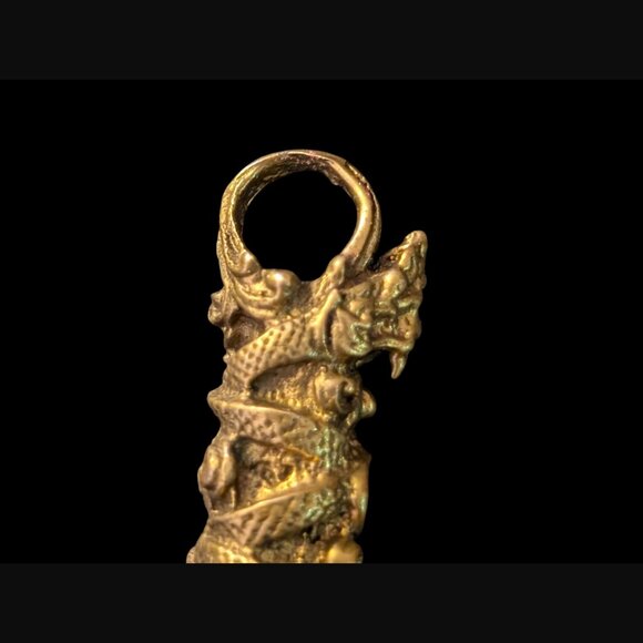 Thailand Amulets Luck Protection Magic Naga Snake Serpent Charm - Picture 3 of 10